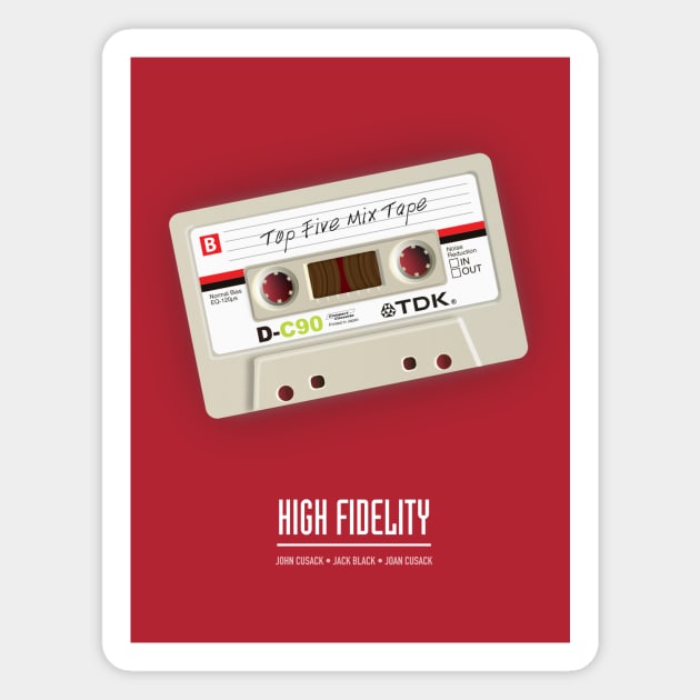 High Fidelity - Alternative Movie Poster Magnet by MoviePosterBoy